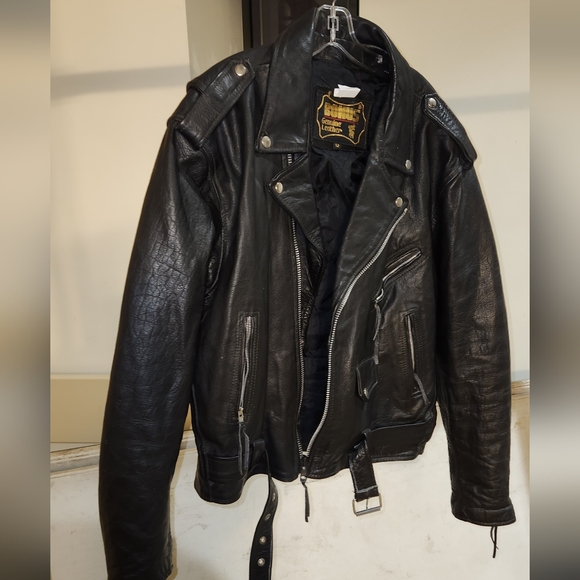 Bonus  Traditional leather Motorcycle jacket size 52 2xl - Picture 6 of 6